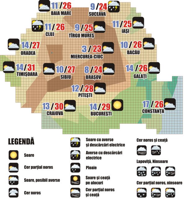 Prognoza meteo (16.09. - 17.09.2025)